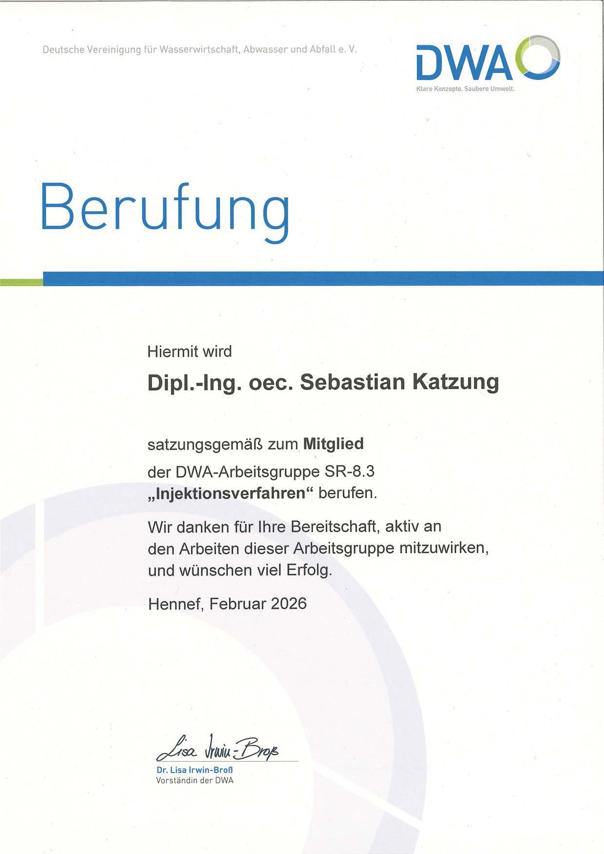 Berufung_DWA_Arbeitsgruppe-SR-8.3-Injektionsverfahren