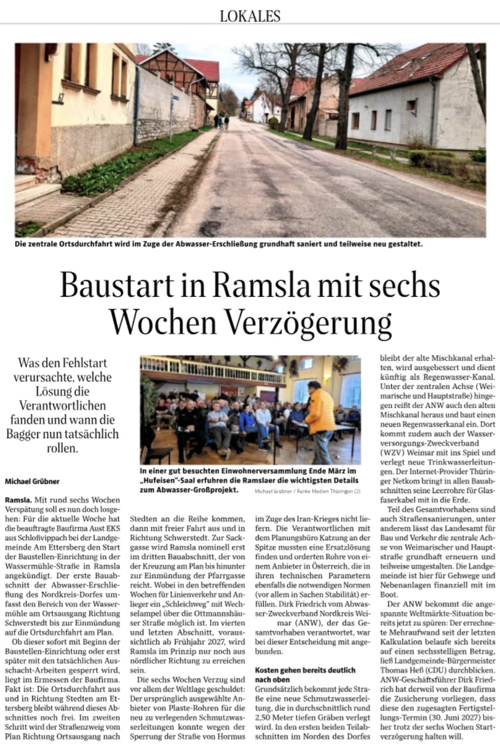 Ramsla-Baustart-Ortsdurchfahrt